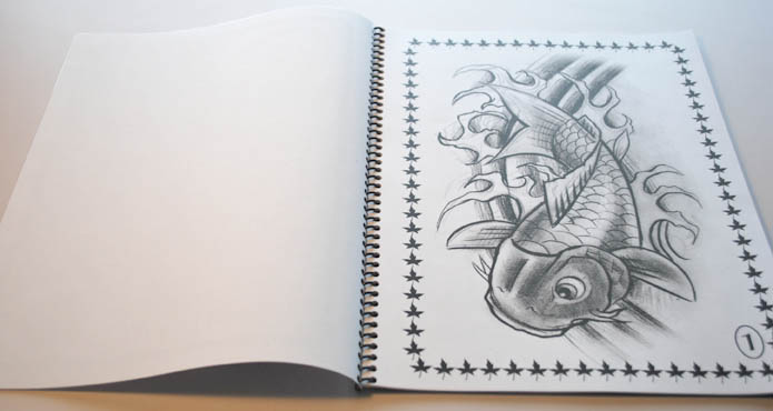 koi tattoo flash book. koi tattoo flash book.