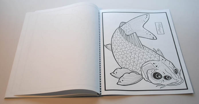Koi Fish Tattoo Flash II Japanese Style Art Sketch Book